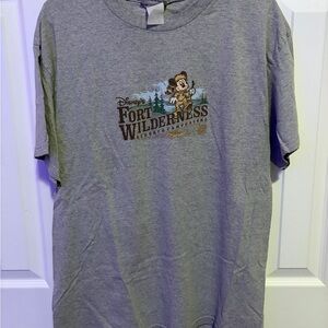 Disney Gray Short Sleeve Tee - Mickey Fort Wilderness